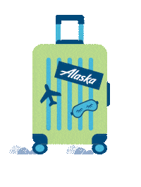 Travel Airline Sticker by Alaska Airlines