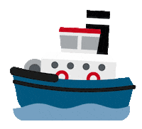 Waves Boat Sticker