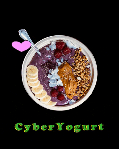 cyberyogurt giphygifmaker giphyattribution delicious frozen yogurt GIF