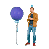 Birthday Ballon Sticker by NPO Klassiek