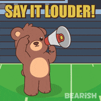 Say It Louder Teddy Bear GIF by BEARISH