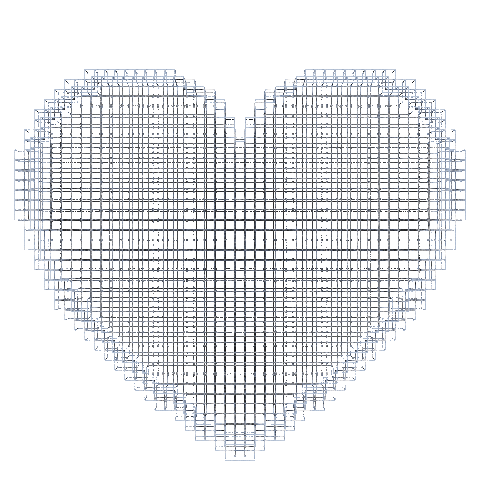 Shrilll love heart pixel aesthetic Sticker