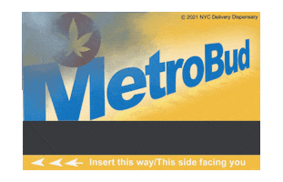 metrobud nyc weed 420 subway Sticker