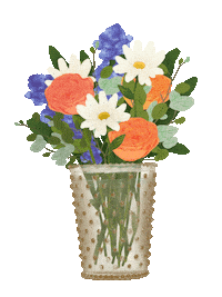 Illustration Flower Sticker by K. Hall Studio