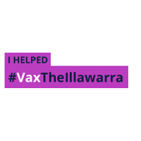 Sticker by #VaxTheIllawarra