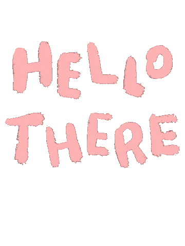 Pink Hello Sticker