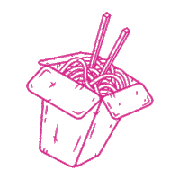 Thaizone thaïzone bouffethaïavecdukick thaïfoodwithakick takeoutbox Sticker