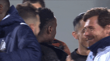 Dario Benedetto Hug GIF by Olympique de Marseille