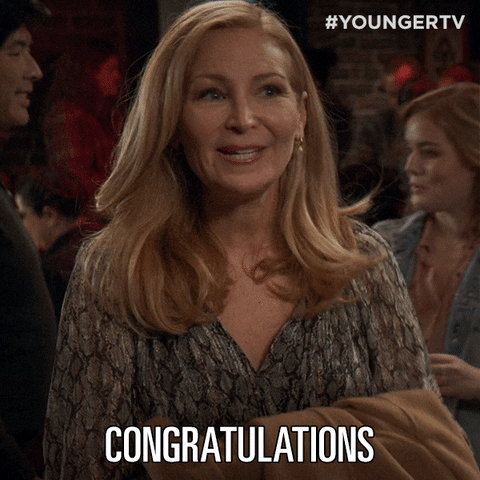 Tv Land Congratulations GIF by YoungerTV