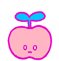 Happy リンゴ Sticker by ububun