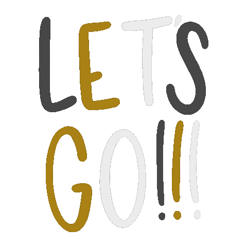 Lets Go Hockey Sticker