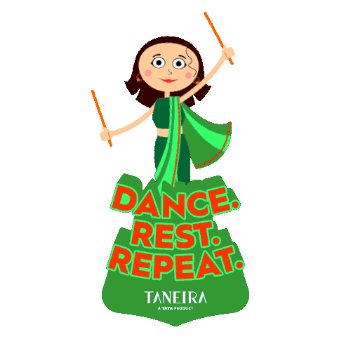TaneiraSarees dance dandiya navaratri taneira Sticker
