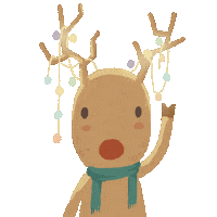 Red Nose Hello Sticker