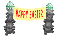 Happy Easter Sticker by Bill Greenhead