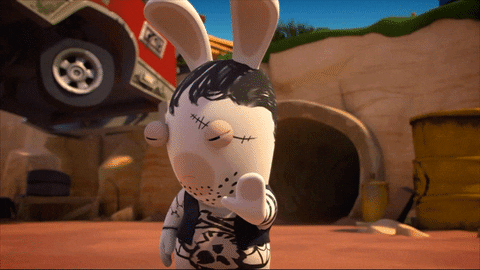 rock swag GIF by Rabbids