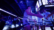 College Hoops Handshake GIF by Northwestern Athletics