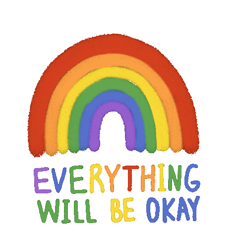 Kyliek_illustration giphyupload happy rainbow home Sticker