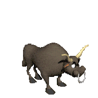 Bull Sticker