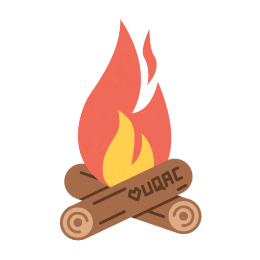 Fire Campfire Sticker by Université du Québec à Chicoutimi