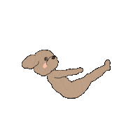 yogiuun dog yoga lovely hard Sticker