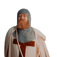 Knights Templar Dancing Sticker by Vinnie Camilleri