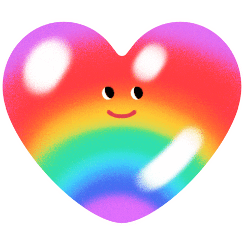 Heart Rainbow Sticker by evite
