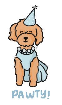 Pawty Sticker