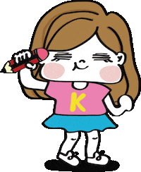 kongmui draw type pen write Sticker