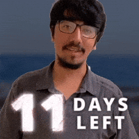 11 DAYS LEFT
