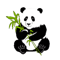 Bar Panda Sticker by Lieblings-Stück