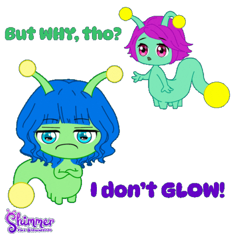 Sad Over It Sticker by ShimmertheGlowworm