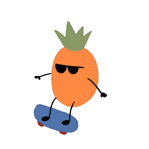Skate Pineapple Sticker