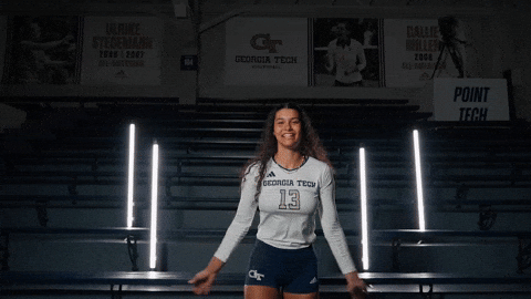 Georgia Tech Volleyball GIF by Georgia Tech Yellow Jackets