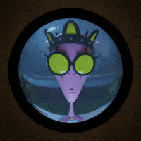Peep Hole GIF by Lonely Aliens