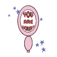 Mental Health Mirror Sticker by Cat Willett