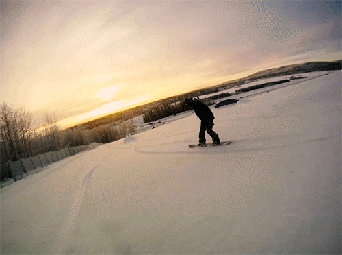 snowboarding winter sports GIF by University of Alaska Fairbanks