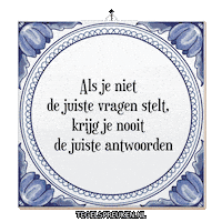 Humor Reflectie Sticker by Tegelspreuken.nl