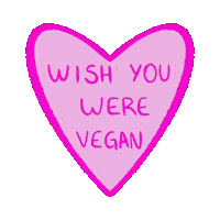 gabeluize amor vegan date coracao Sticker