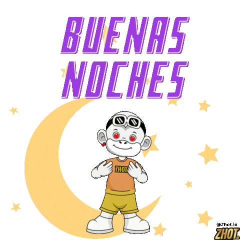Good Night Buenas Noches Sticker by Zhot