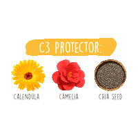 Chia Seed Calendula Sticker by Snapskin Official