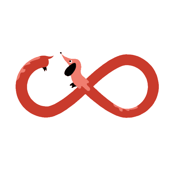 Dog Circles Sticker by A1 Hrvatska