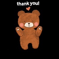 rootandstitch happy fun bear hearts GIF