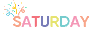 Celebration Saturday Sticker by ThePartysHere
