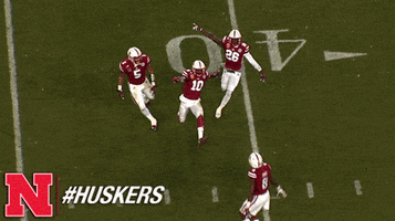 Happy Nebraska Football GIF by Huskers