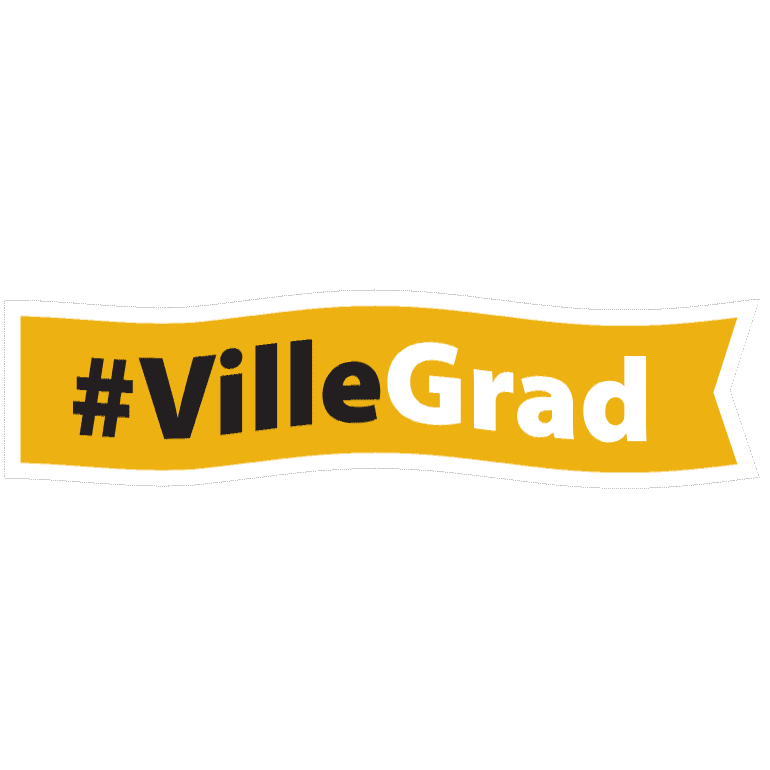 The Ville Grad Sticker by Millersville University
