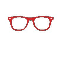Glasses Hipster Sticker