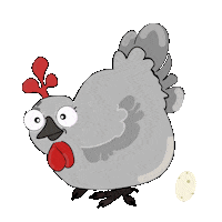 Chickens_gang fresh egg eggs lay Sticker