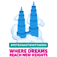 Petronastwintowers Sticker by Petrosains