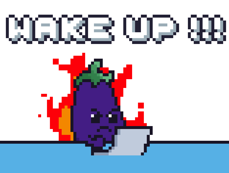Angry Wake Up Sticker by Potatozzz by 9GAG