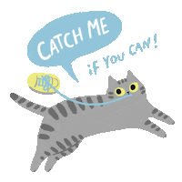 sesamenpeanut cat 貓 pipi 跑 Sticker